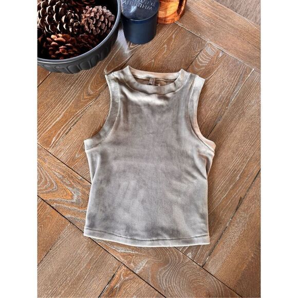Skims Gray Luxe Velour Velvet Comfy Tank Size XSmall - Picture 1 of 6